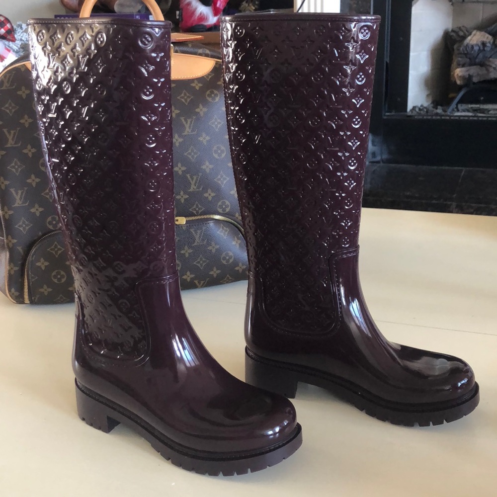 Louis Vuitton Dark Brown Winter & Rain Boots